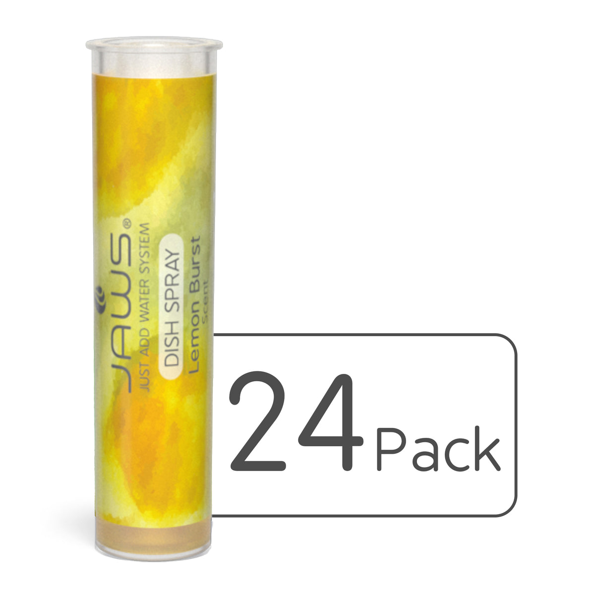 24 pack yellow JAWS Dish Spray Cleaner refills.