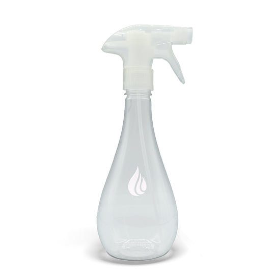 Clear empty JAWS Dish spray bottle with sprayer.