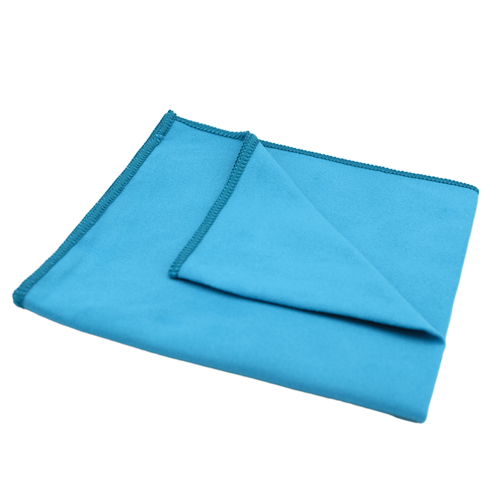 1 blue suede microfiber towel