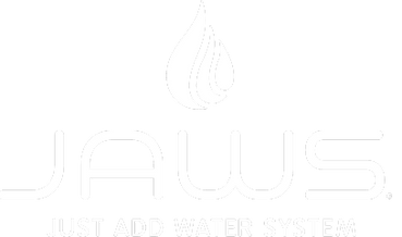 White JAWS logo on clear background