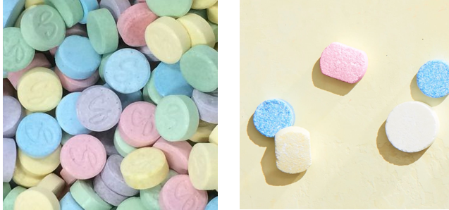 Colorful Cleaning Tablets or Hard Candies. Can You Tell the Difference?