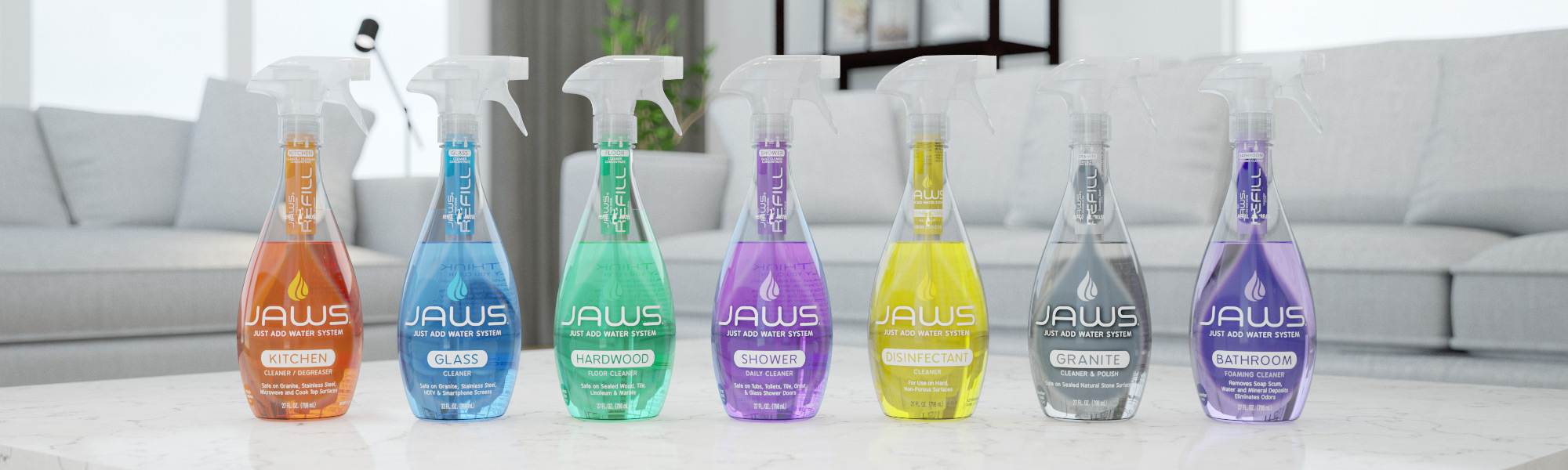 JAWS Refillable Cleaning Products Eco Friendly and NonToxic Cleaners